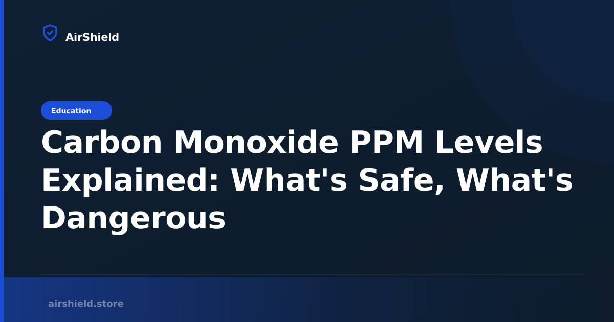Carbon Monoxide PPM Levels Explained: What's Safe, What's Dangerous ...