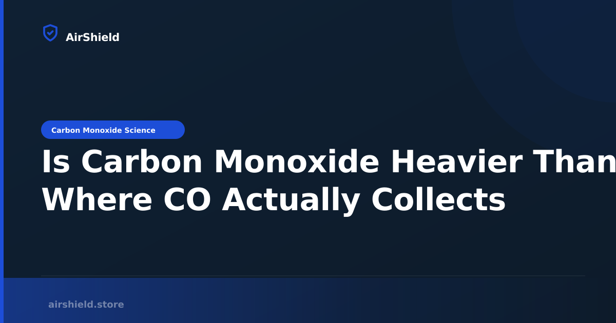 Is Carbon Monoxide Heavier Than Air? Where CO Actually Collects | AirShield