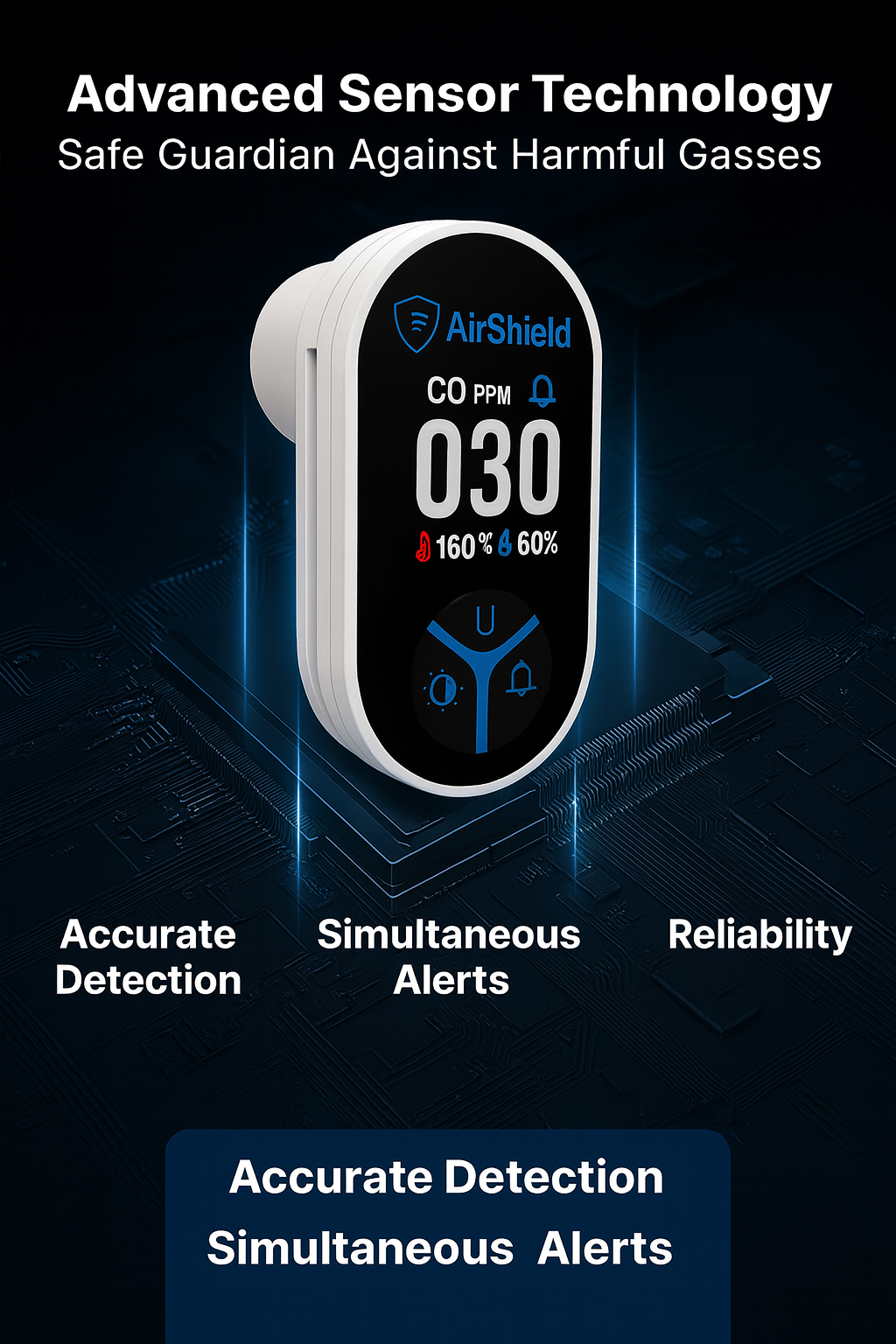 AirShield™ Portable Carbon Monoxide Detector