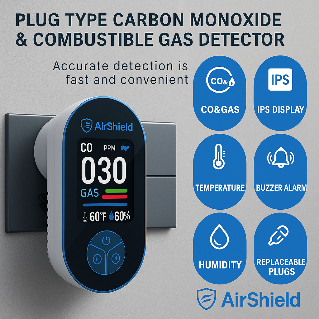 AirShield™ Portable Carbon Monoxide Detector