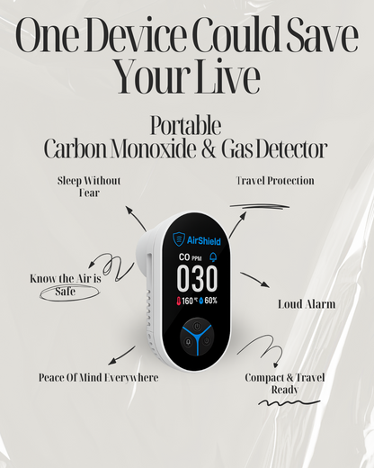 AirShield™ Portable Carbon Monoxide Detector